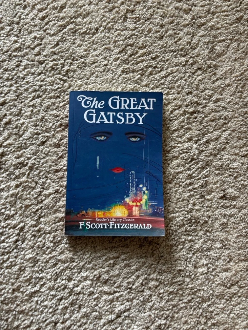 The Great Gatsby — Classic Novel Coffee Table Book in Navy Blue - Picture 2 of 3